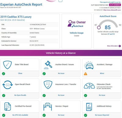 2019 Cadillac XT5 Luxury FWD