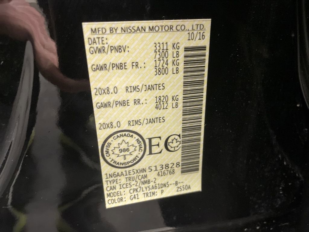 2017 Nissan TITAN Platinum Reserve