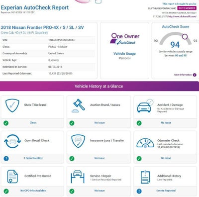 2018 Nissan Frontier SV