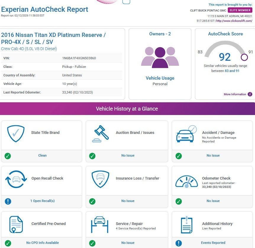 2016 Nissan Titan XD SL