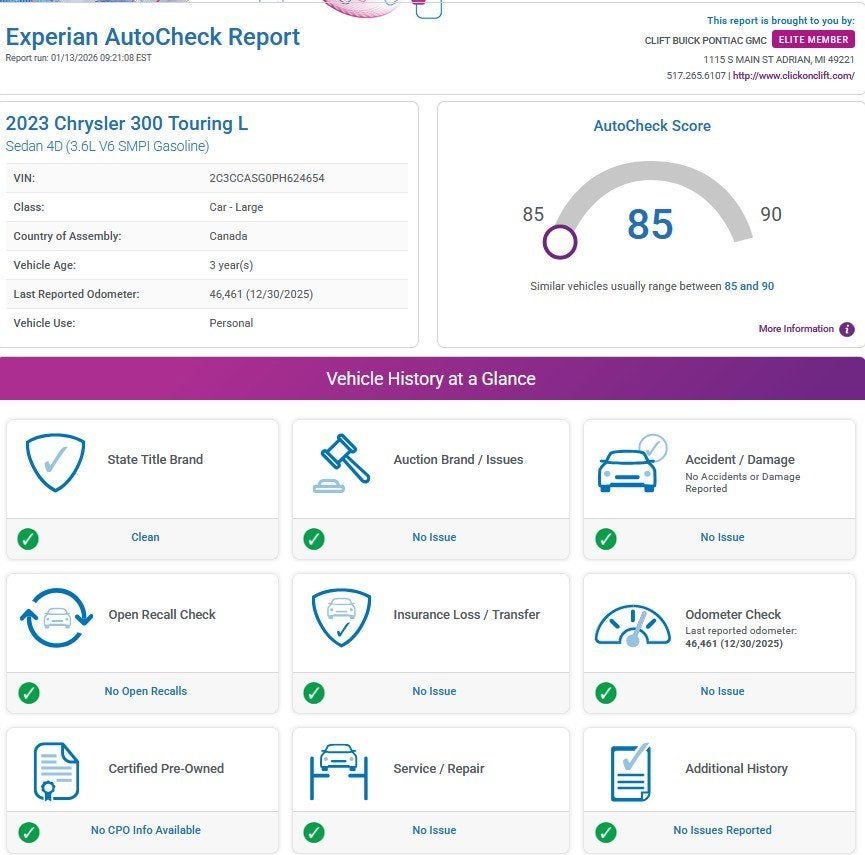 2023 Chrysler 300 Touring L