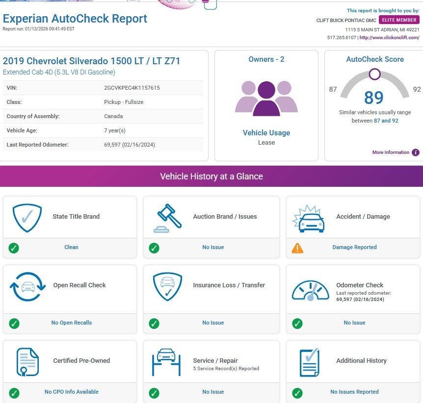 2019 Chevrolet Silverado LD LT
