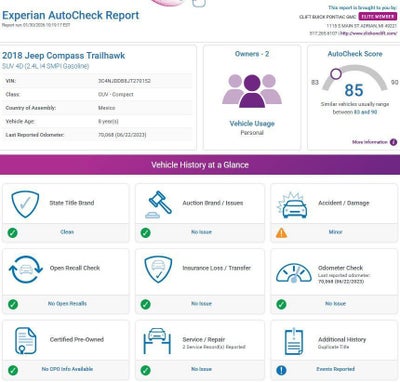2018 Jeep Compass Trailhawk 4x4