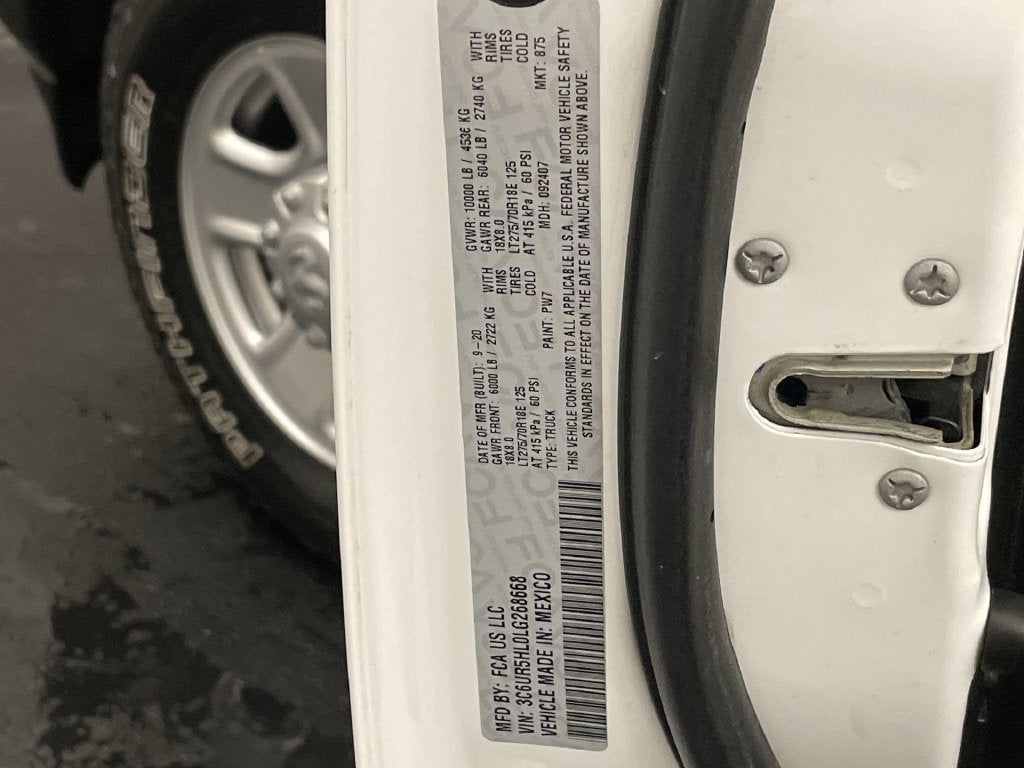 2020 RAM 2500 Tradesman Crew Cab 4x4 8' Box