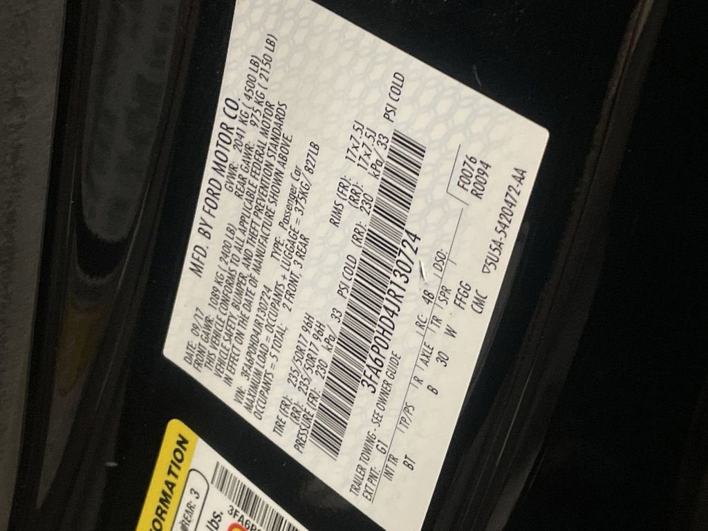 2018 Ford Fusion SE