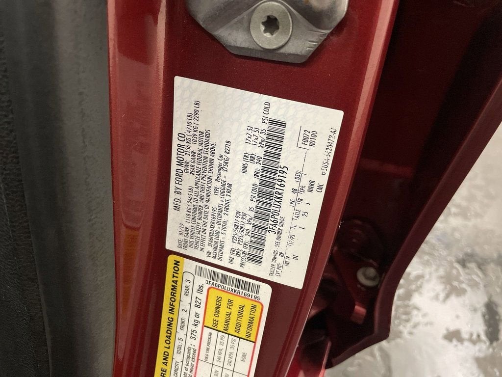 2019 Ford Fusion Hybrid SE