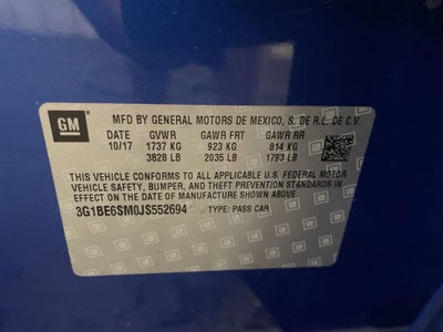2018 Chevrolet Cruze LT