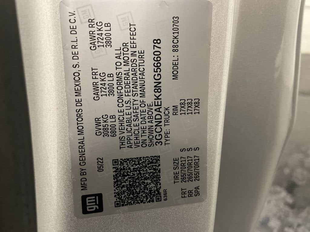 2022 Chevrolet Silverado 1500 WT