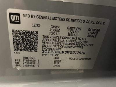 2024 Chevrolet Silverado 1500 LT (2FL)