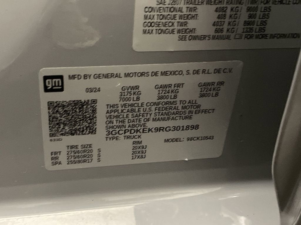 2024 Chevrolet Silverado 1500 LT (2FL)