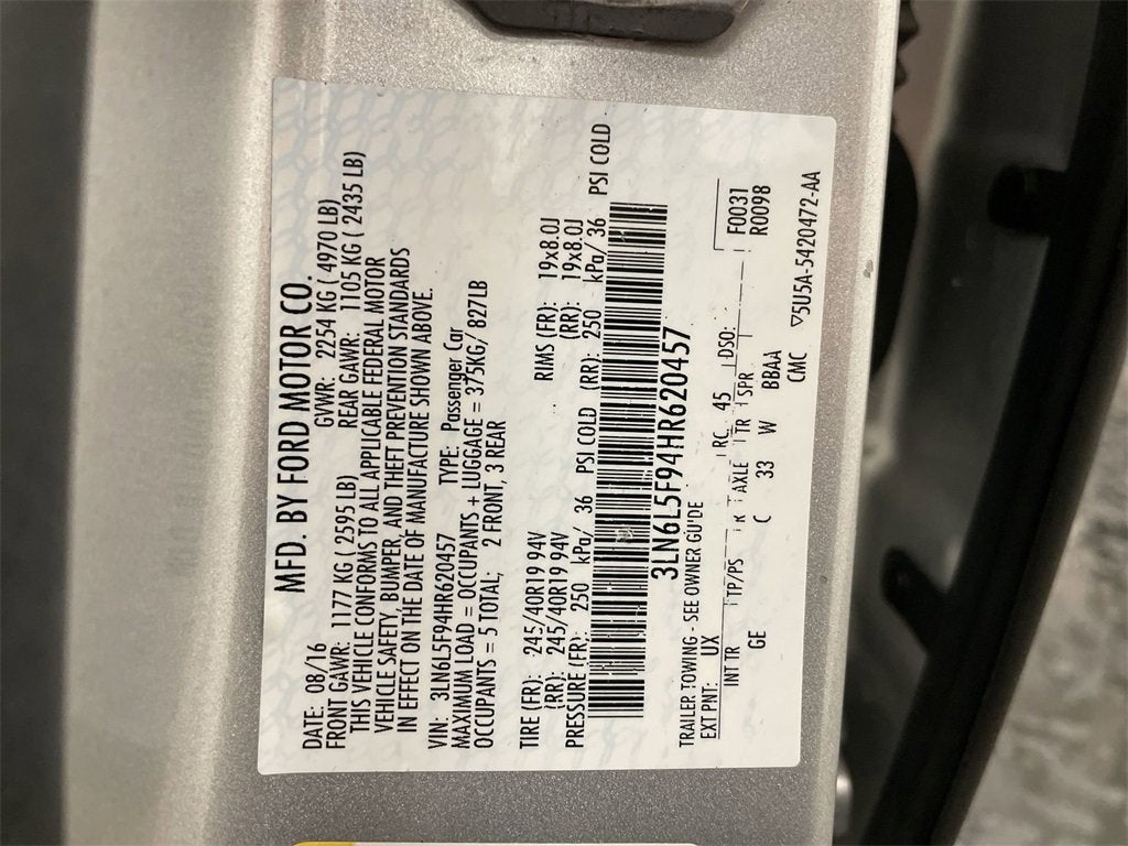 2017 Lincoln MKZ Reserve