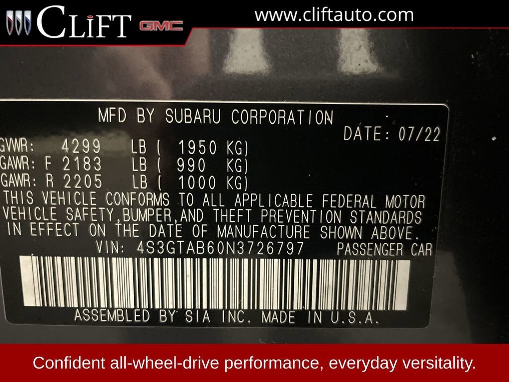 2022 Subaru Impreza Base 5-Door