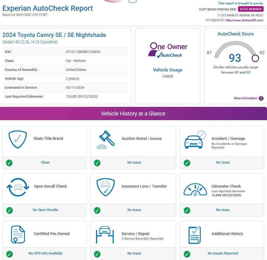2024 Toyota Camry SE