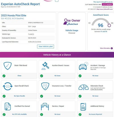 2023 Honda Pilot AWD Elite