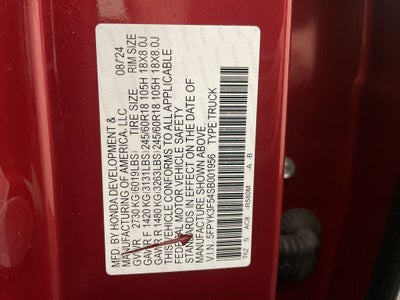 2025 Honda Ridgeline RTL