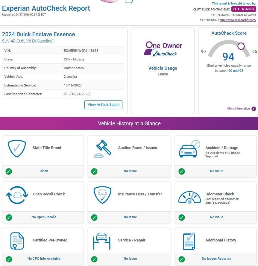 2024 Buick Enclave Essence