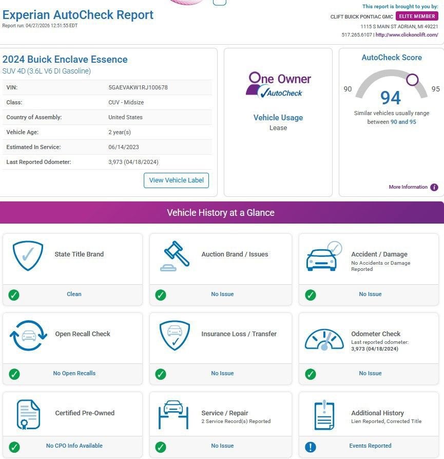 2024 Buick Enclave Essence