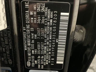 2020 Kia Sorento 2.4L LX