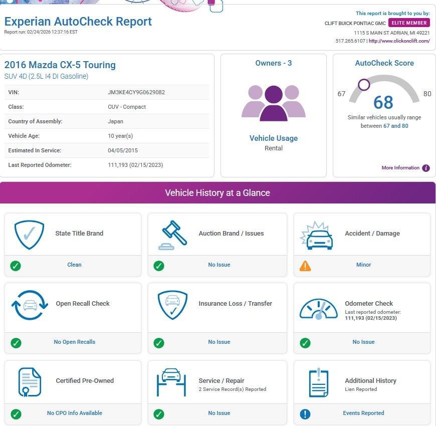 2016 Mazda Mazda CX-5 Touring