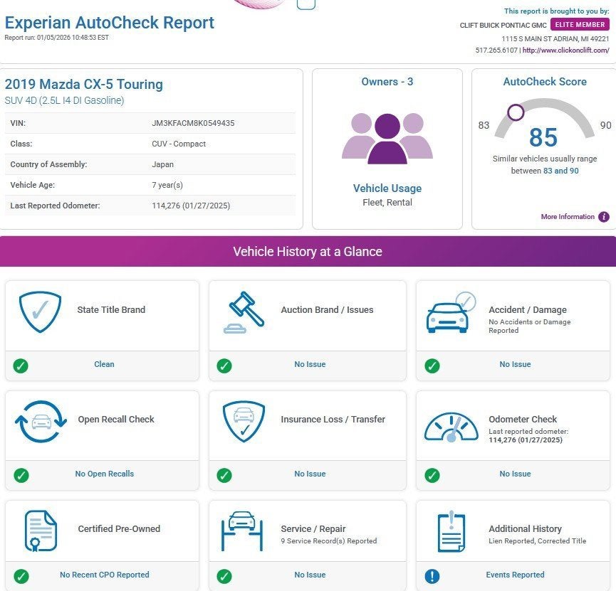 2019 Mazda Mazda CX-5 Touring