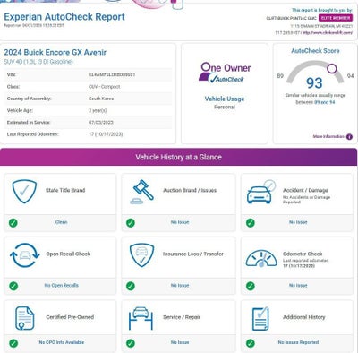2024 Buick Encore GX Avenir