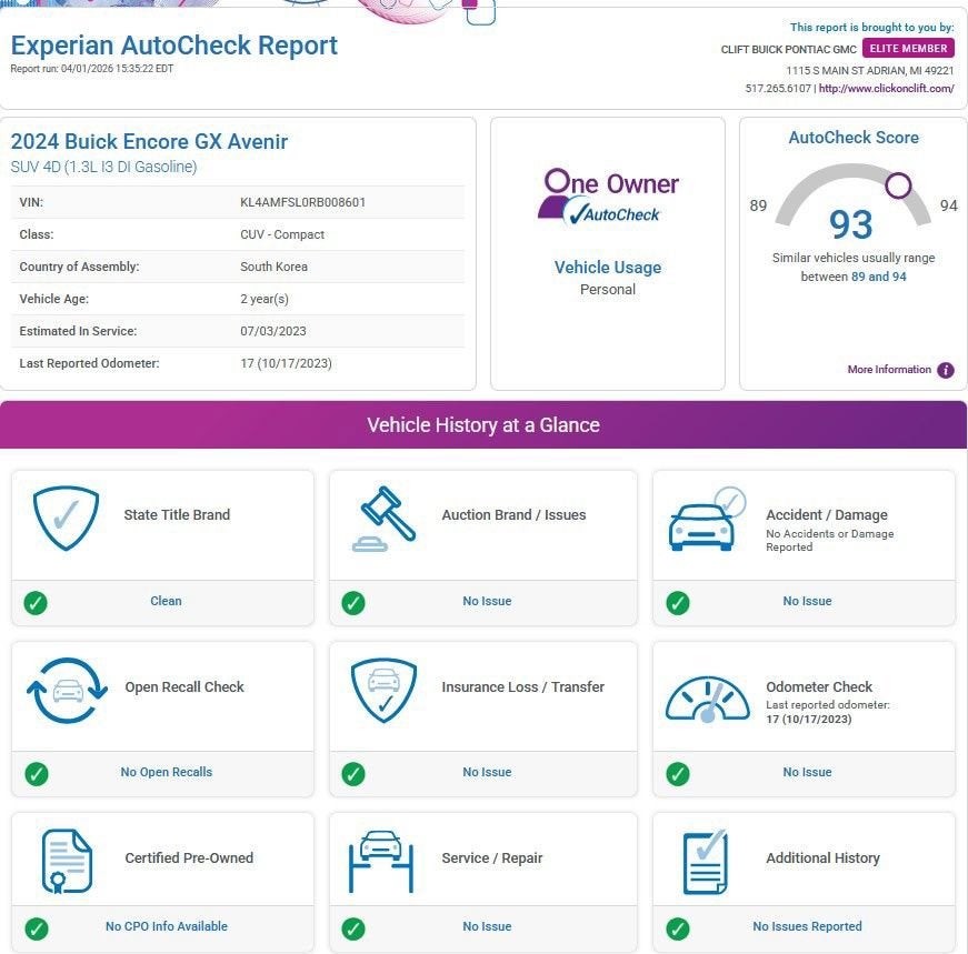 2024 Buick Encore GX Avenir