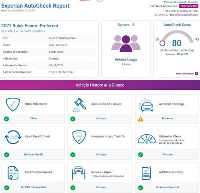 2021 Buick Encore Preferred