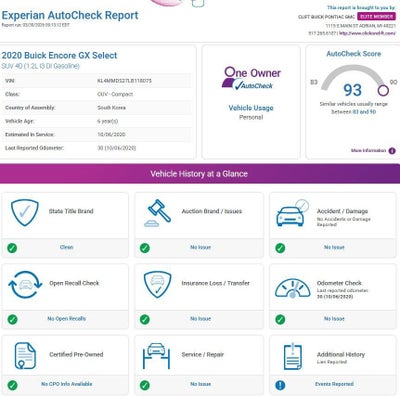 2020 Buick Encore GX Select