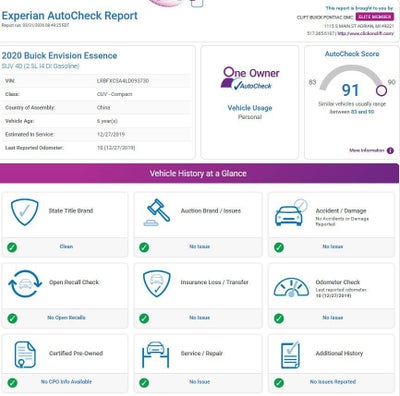 2020 Buick Envision Essence Group
