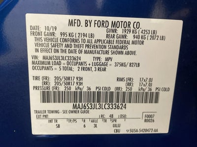 2020 Ford EcoSport SES