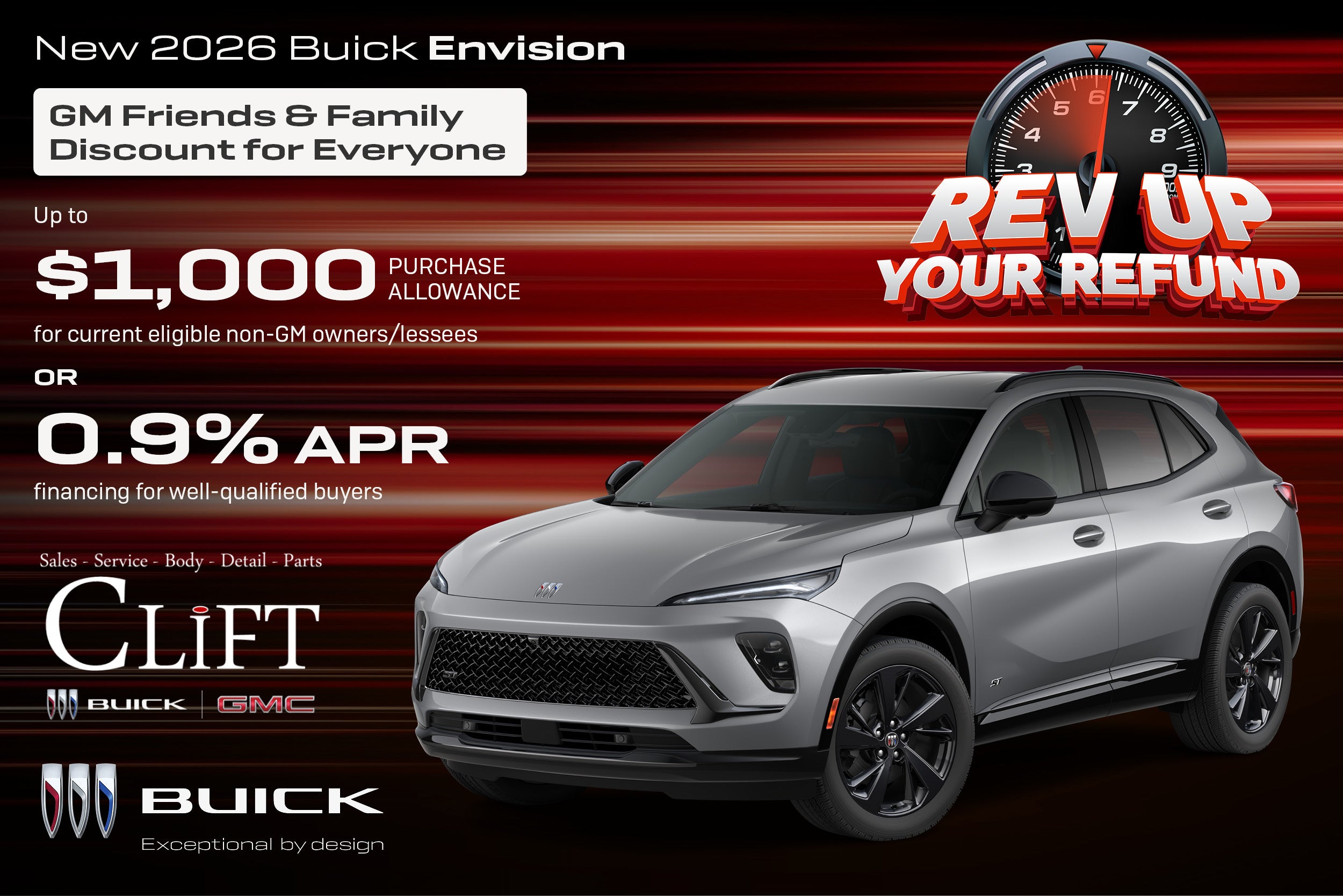 Friends & Family Discount for All on 2026 Envision Models